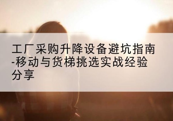 江城移动式升降机怎么选-工厂采购升降设备避坑指南-移动与货梯挑选实战经验分享